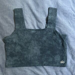 Alo yoga top, blue, size Small